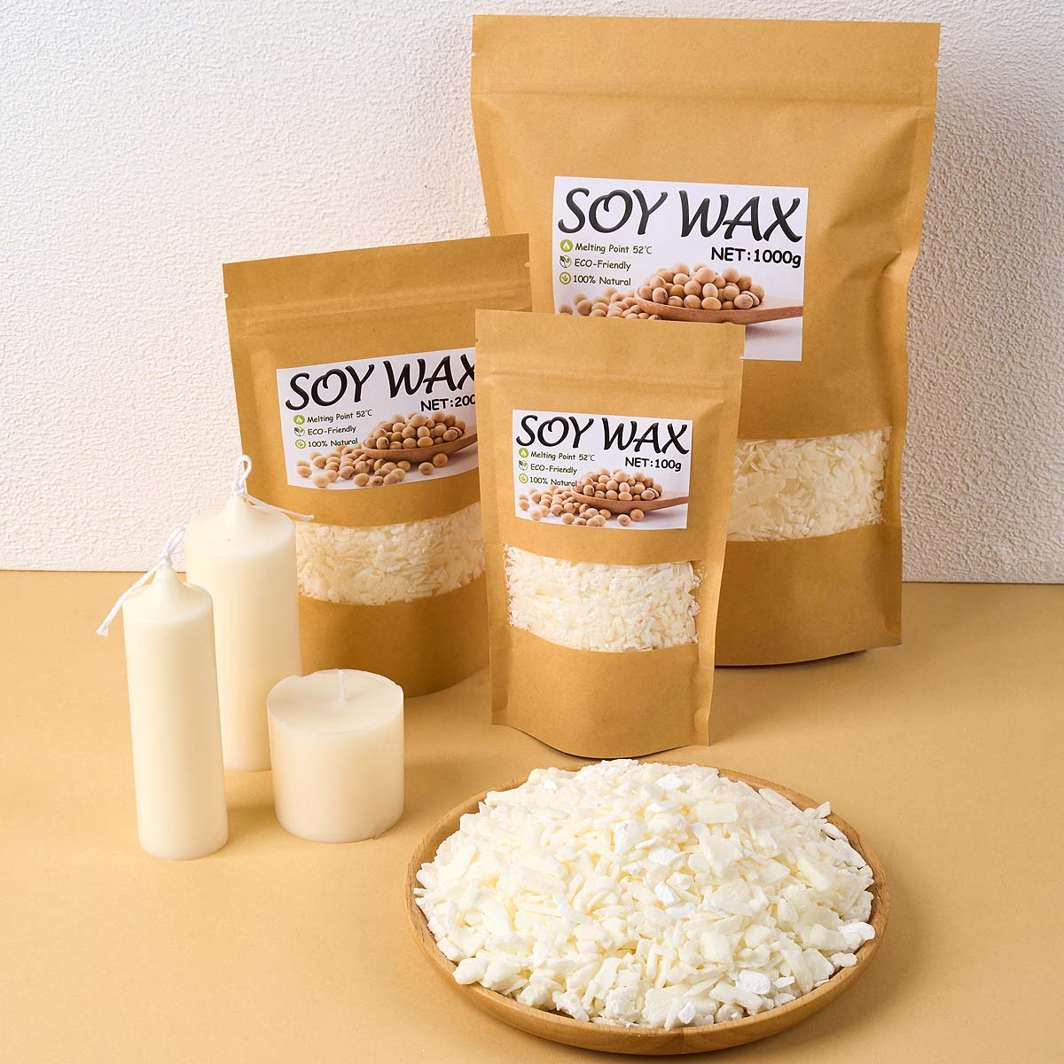 Candle Making Workshop - Cera de soja blanca pura de