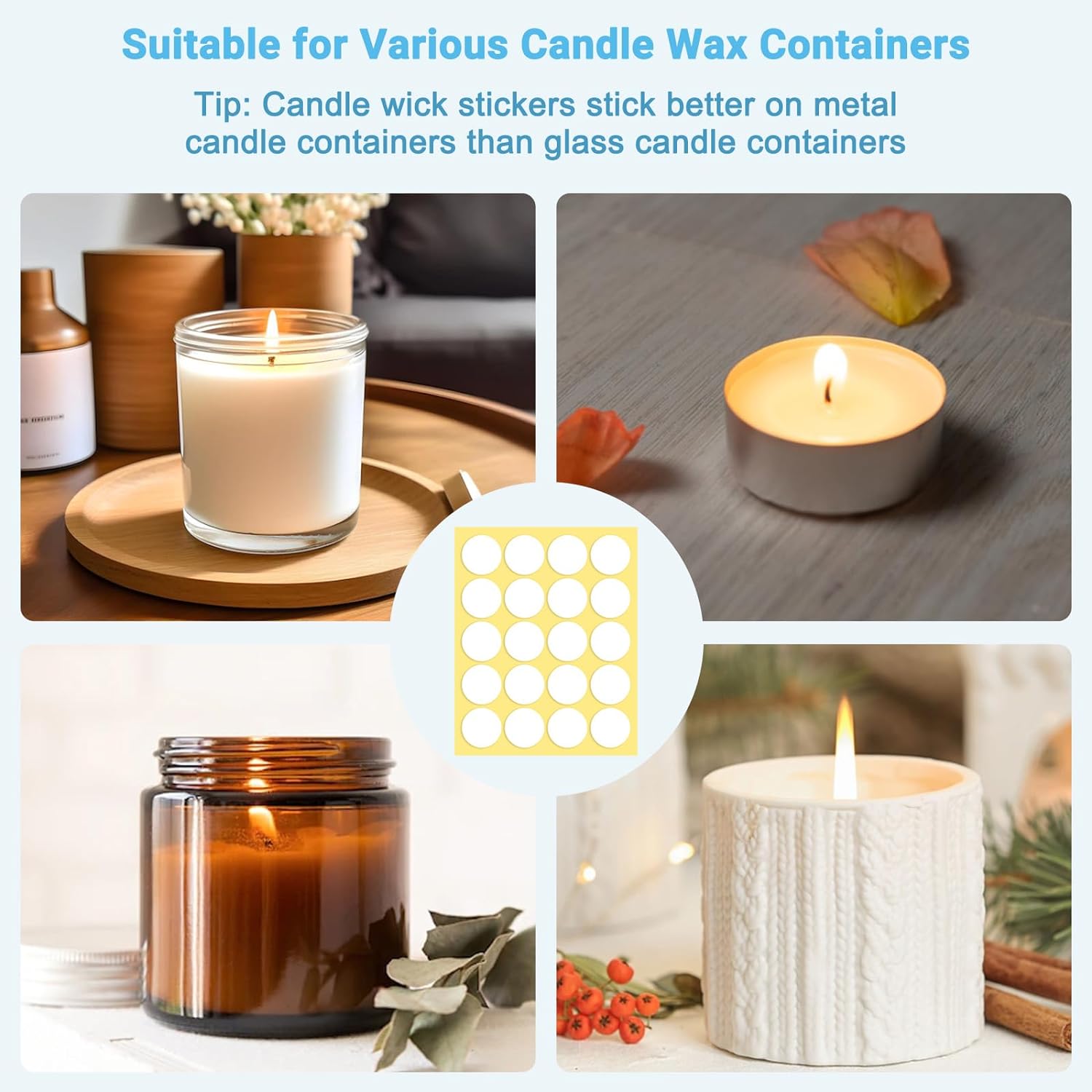 400 uds/100 Uds pegatinas de m - Candle Making Workshop reseña y precio