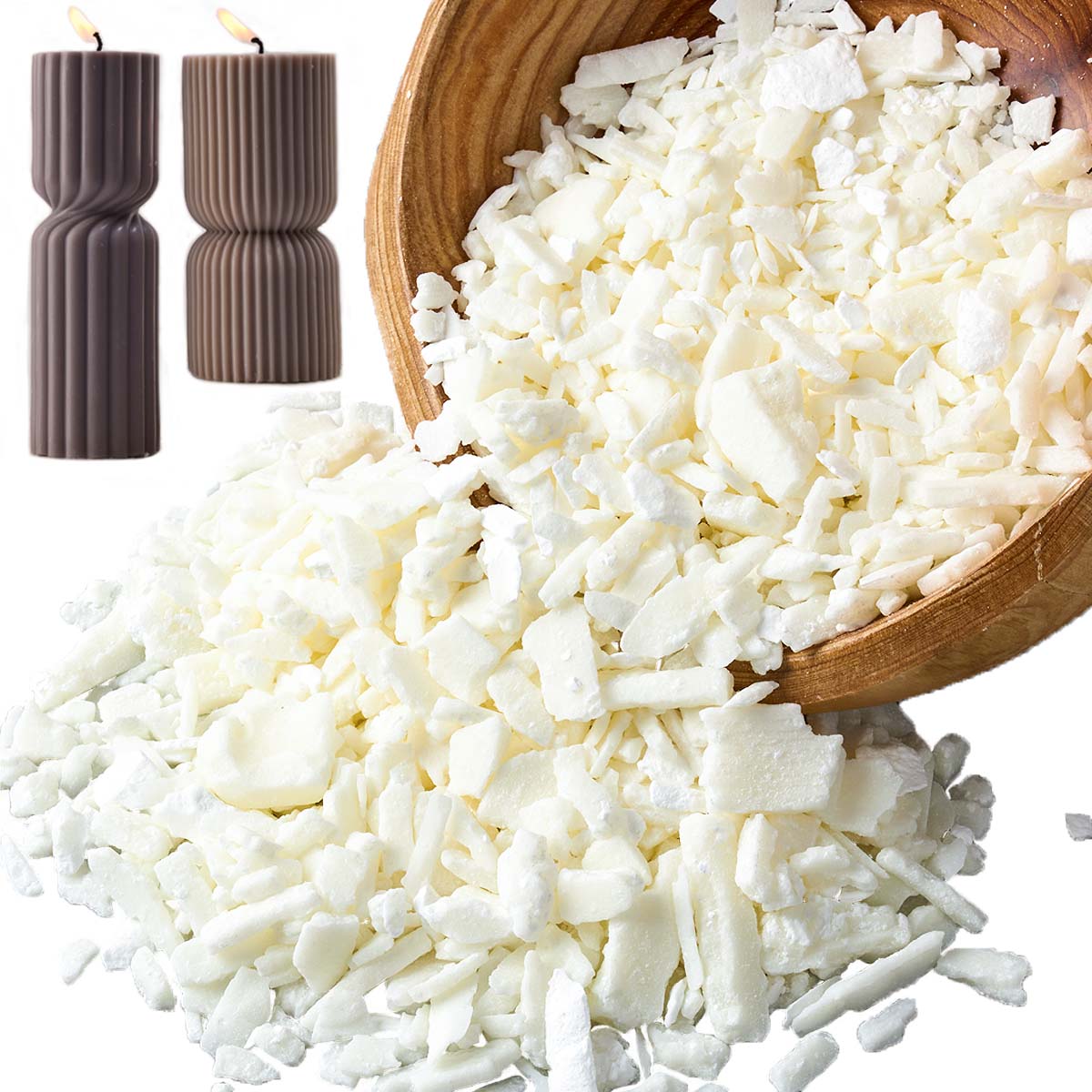Cera de soja blanca pura de 1  - Candle Making Workshop reseña y precio