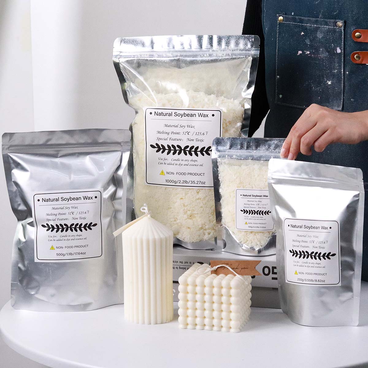 100/250/500/1000g escamas de c - Candle Making Material reseña y precio