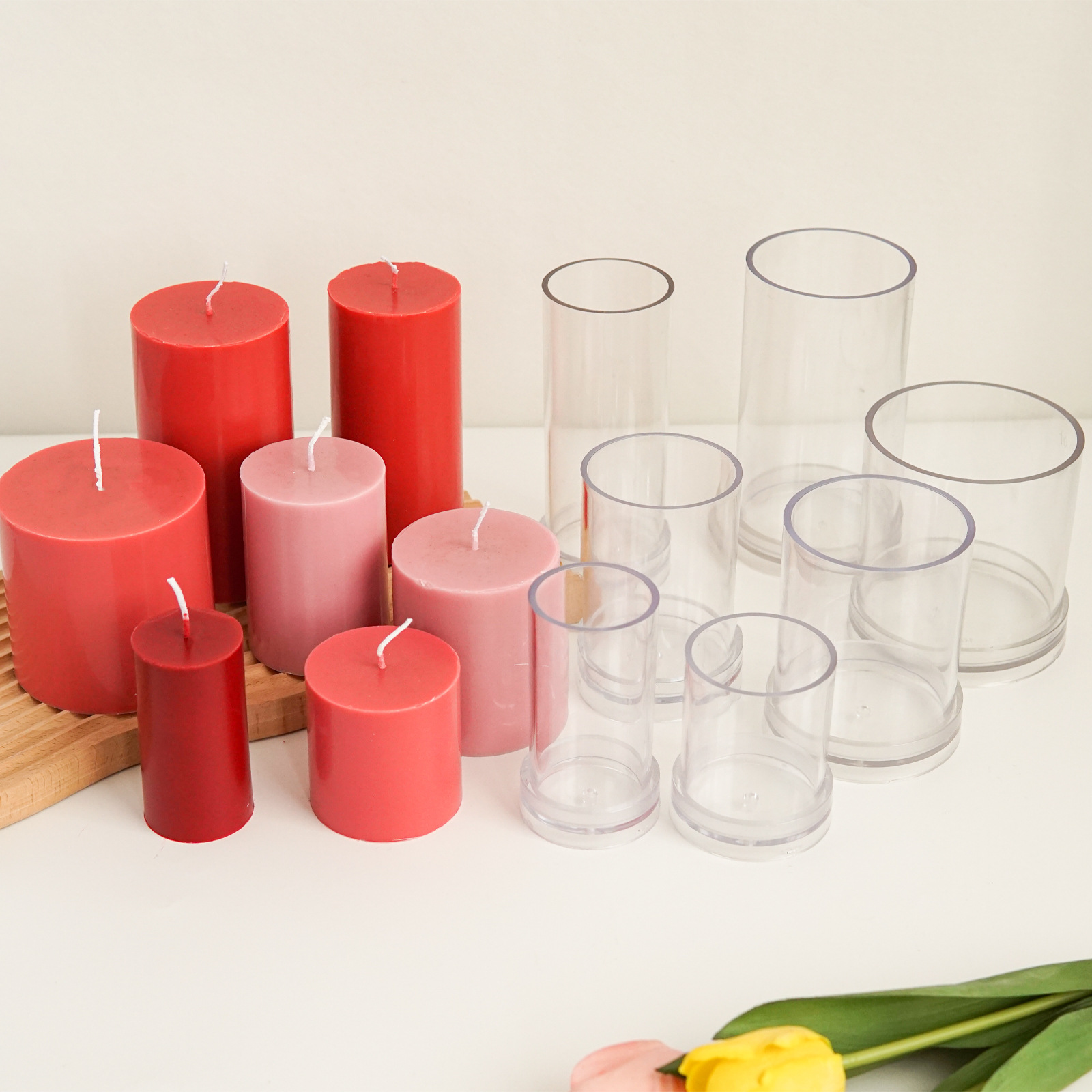 Varios moldes cilíndricos 3D p - Candle Making Workshop reseña y precio